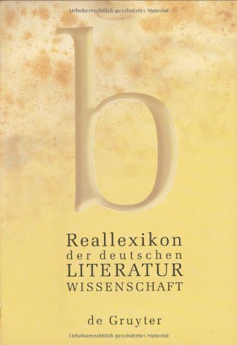 Reallexikon Der Deutschen Literaturwissenschaft: Neubearbeitung Des Reallexikons Der Deutschen Literaturgeschichte Band 2: H-O (German Edition) (9783110156638) by Braungart, Gemeinsam; Grubmuller, Klaus; Muller, Jan-Dirk; Vollhardt, Friedrich; Fricke, Klaus Weimar Herausgegeben Von Harald