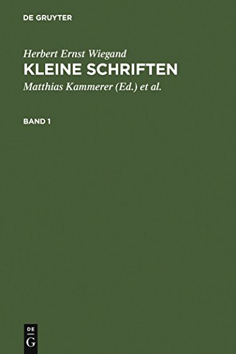 Kleine Schriften : Eine Auswahl aus den Jahren 1970 bis 1999 in zwei Bänden.