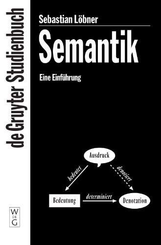 Stock image for Semantik: Eine Einfhrung (de Gruyter Studienbuch) for sale by medimops
