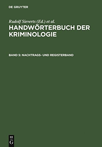 9783110161717: Nachtrags- Und Registerband