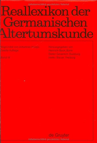 Stock image for Reallexikon Der Germanischen Altertumskunde (German Edition) for sale by Nauka Japan LLC