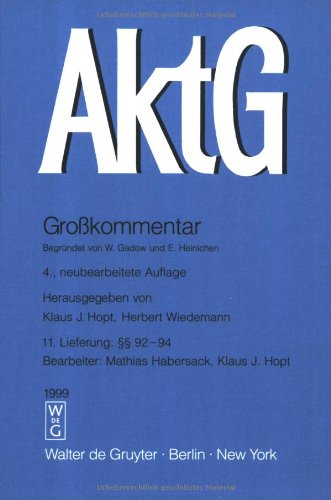 Stock image for AKTG. Grokommentar. 11. Lieferung:  92-94. for sale by Antiquariat Eule