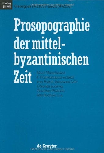 9783110166729: Prosopographie Der Mittelbyzantinischen Zeit: Erste Abteilung (2)