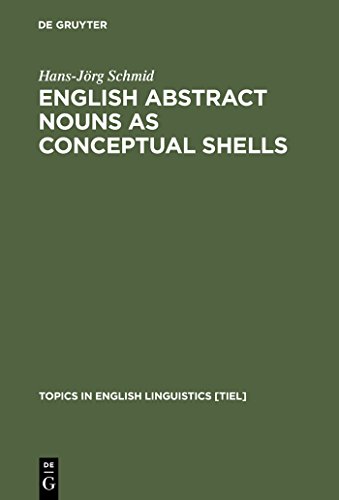 Stock image for English Abstract Nouns As Conceptual Shells: From Corpus to Cognition (Topics in English Linguistics, No 34) for sale by Corner of a Foreign Field