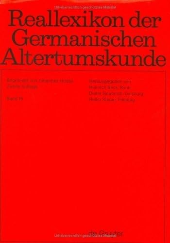 Stock image for Reallexikon Der Germanischen Altertumskunde: Band 16: Karolinger Kleindichtung (German Edition) for sale by Nauka Japan LLC