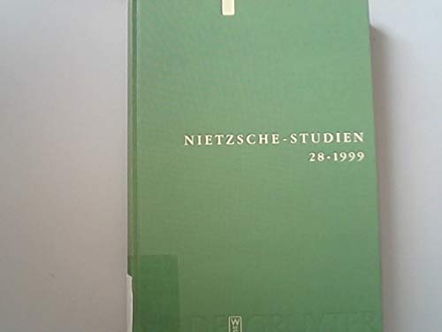 Beispielbild fr Nietzsche-Studien: Internationales Jahrbuch Fur Die Nietzsche-Forschung (German Edition) zum Verkauf von Hay-on-Wye Booksellers