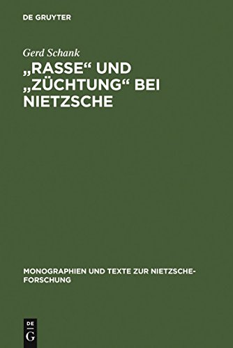 Stock image for ( Originalleinen ) "Rasse" und "Zchtung" bei Nietzsche. von / Monographien und Texte zur Nietzsche-Forschung ; Bd. 44 for sale by Fundus-Online GbR Borkert Schwarz Zerfa