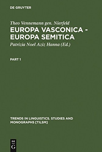 Stock image for Trends in Linguistics: Studies and Monographs: Europa Vasconica - Europa Semitica (Volume 138) for sale by Anybook.com