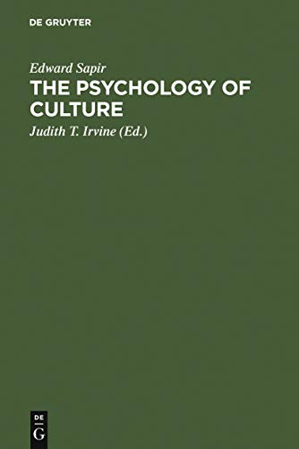 The Psychology of Culture : A Course of Lectures - Edward Sapir