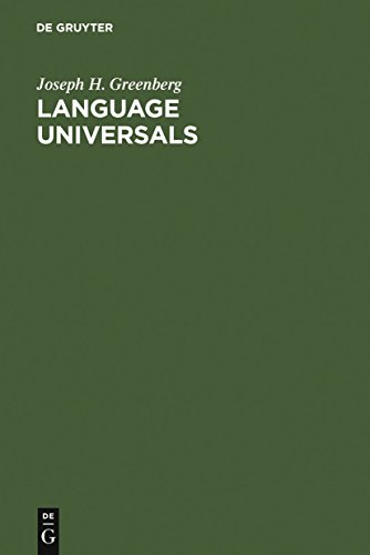 Stock image for Language Universals: With Special Reference to Feature Hierarchies for sale by Revaluation Books