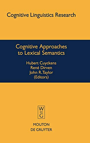9783110177091: Cognitive Approaches to Lexical Semantics: 23 (Cognitive Linguistics Research [CLR], 23)