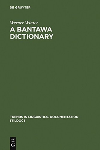 Beispielbild fr A Bantawa Dictionary (Trends in Linguistics Documentation) zum Verkauf von Books From California