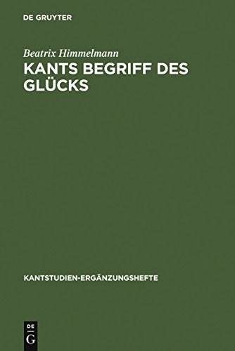 9783110177657: Kants Begriff des Glcks: 142 (Kantstudien-Erganzungshefte, 142)