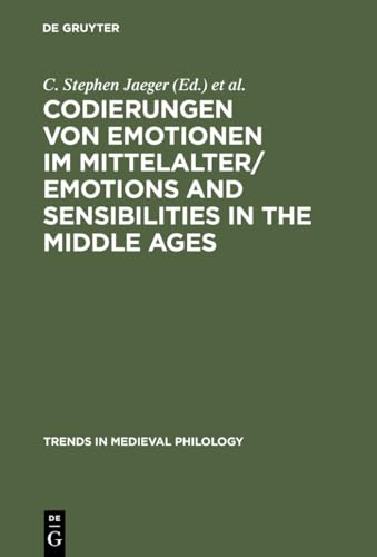 9783110178340: Codierungen Von Emotionen Im Mittelalter/Emotions and Sensibilities in the Middle Ages