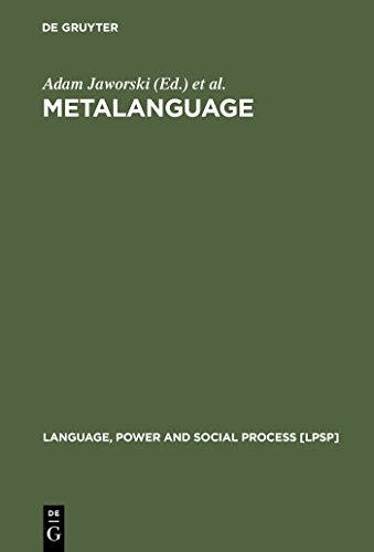 Stock image for Metalanguage: Social and Ideological Perspectives for sale by Thomas Emig