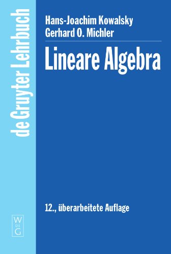 9783110179637: Lineare Algebra (German Edition)