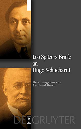 9783110180398: Leo Spitzers Briefe an Hugo Schuchardt