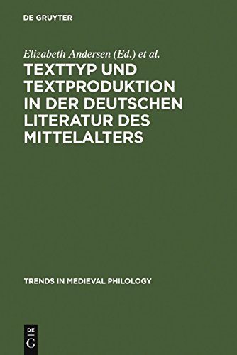 9783110183368: Texttyp und Textproduktion in der Deutschen Literatur des Mittelalters