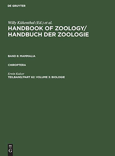 Beispielbild fr Handbook of Zoology / Handbuch der Zoologie. Mammalia. Chiroptera / Volume 3: Biologie zum Verkauf von Buchpark