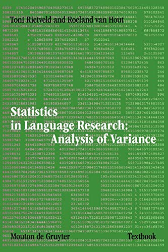 Beispielbild fr Statistics in Language Research: Analysis of Variance zum Verkauf von Books From California