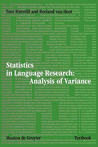 9783110185812: Statistics in Language Research: Analysis of Variance