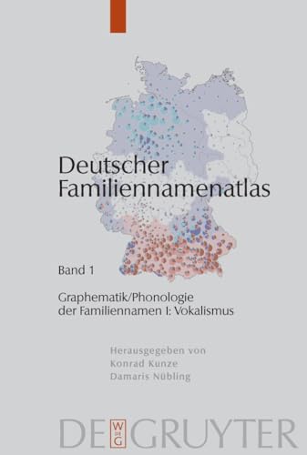 9783110186253: Graphematik/Phonologie Der Familiennamen I: Vokalismus