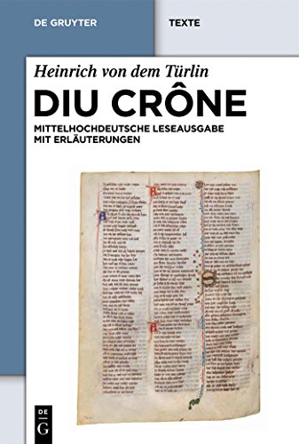 Imagen de archivo de Diu Crne: Kritische mittelhochdeutsche Leseausgabe mit Erluterungen (de Gruyter Texte) a la venta por medimops