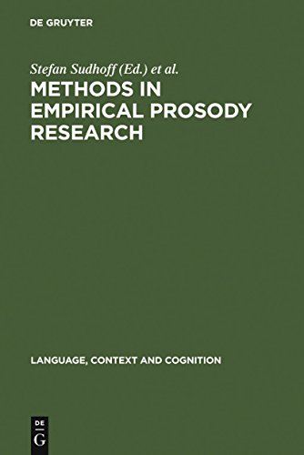 Stock image for Methods in Empirical Prosody Research 03 Language, Context and Cognition, 3 for sale by PBShop.store UK