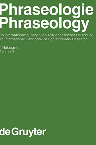 Phraseologie / Phraseology. Volume 2 - Harald Burger