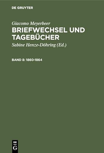 9783110192315: 1860-1864 (German Edition)