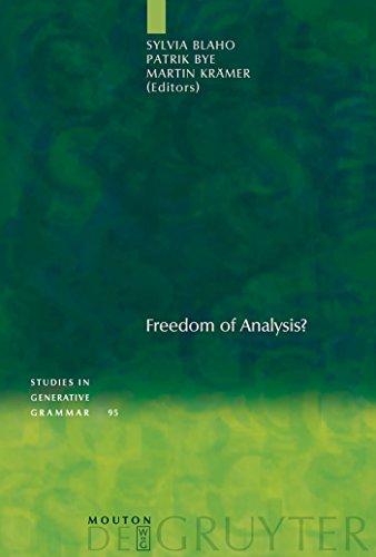 Studies in Generative Grammar 95: Freedom of Analysis?