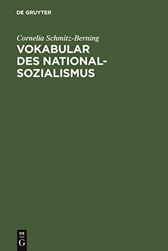 9783110195491: Vokabular Des Nationalsozialismus