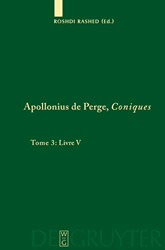 Stock image for Appllonius De Perge, Coniques for sale by Revaluation Books