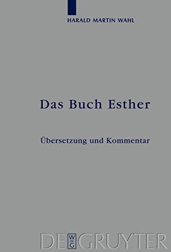 9783110205046: Das Buch Esther: bersetzung und Kommentar
