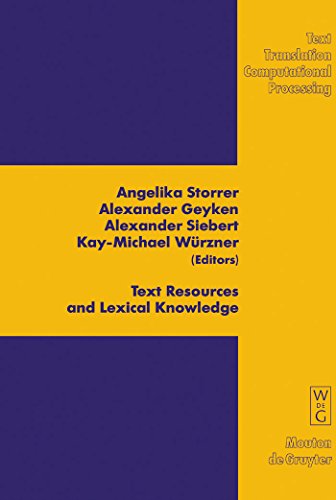 Beispielbild fr Text Resources and Lexical Knowledge: Selected Papers from the 9th Conference on Natyral Language Processing, Konvens 2008 zum Verkauf von Antiquariat Steffen Vlkel GmbH