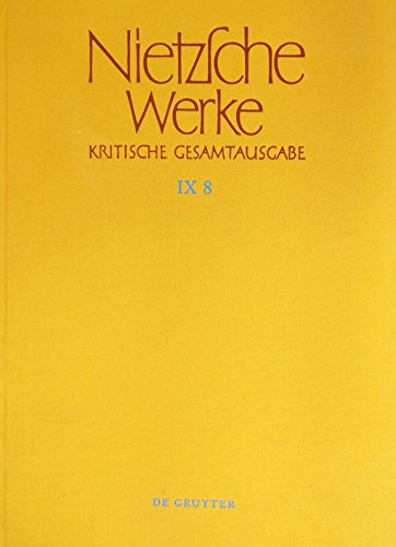 Stock image for Arbeitsheft W II 5: Achter Band Arbeitsheft W II 5 (Friedrich Nietzsche: Nietzsche Werke. Abteilung 9: Der handschriftliche Nachla ab Frhjahr 1885 . Haase und Michael Kohlenbach Haase, Marie-Luise; Riebe, Thomas; Rllin, Beat; Stockmar, Ren; Trenkle, Franziska; Weibrodt, Daniel and Weber, Karoline for sale by online-buch-de