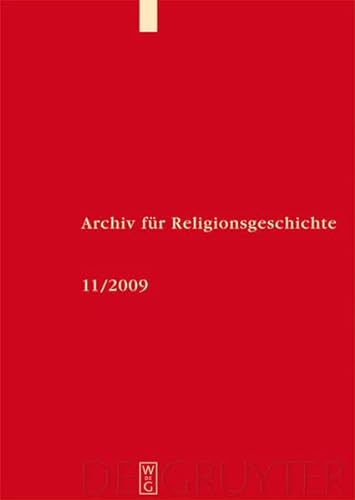 Archiv Religiongeschichte 2009 (Arg) (German, English and French Edition) (9783110208955) by Assmann, Jan