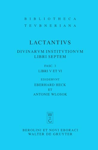 

Divinarum Institutionum Libri Septem : Divinarum Institutionum Libri Septem -Language: latin