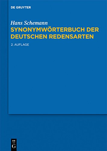 9783110217902: Synonymwörterbuch der deutschen Redensarten