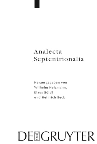 9783110218695: Analecta Septentrionalia: Beitrage Zur Nordgermanischen Kultur- Und Literaturgeschichte