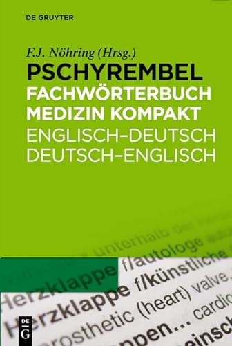 Stock image for Pschyrembel Fachwrterbuch Medizin kompakt: Englisch-Deutsch / Deutsch-Englisch for sale by medimops