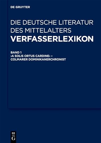 9783110222487: Verfasserlexikon - Die deutsche Literatur des Mittelalters.: 11 bnder
