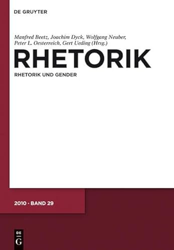 9783110223255: Rhetorik: Band 29 (2010)