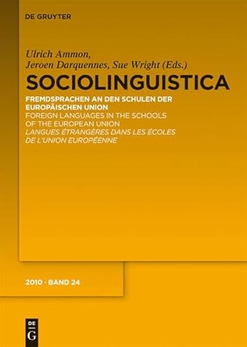 sociolinguistica: Band 24 (2010) (German Edition) (9783110223316) by Ammon, Ulrich