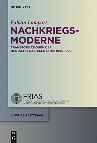 9783110229233: Nachkriegsmoderne: Transformationen Der Deutschsprachigen Lyrik 1945-1960