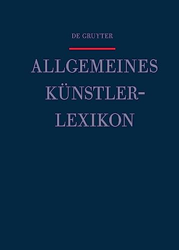 Beispielbild fr Allgemeines Kunstler-Lexikon (Volume 72) zum Verkauf von Anybook.com