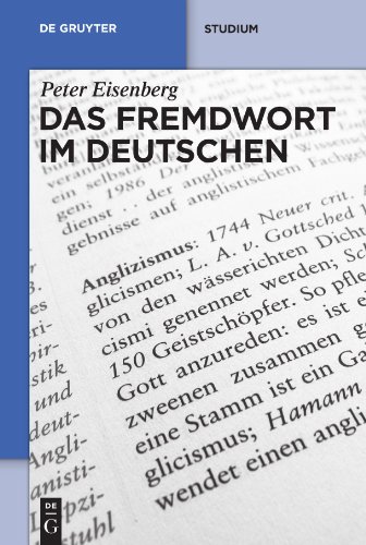 Imagen de archivo de Das Fremdwort im Deutschen (de Gruyter Studienbuch) a la venta por medimops