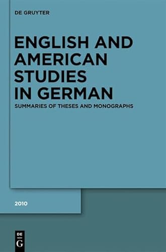 Beispielbild fr English and American Studies in German. Jahrgang 2010 zum Verkauf von Buchmarie