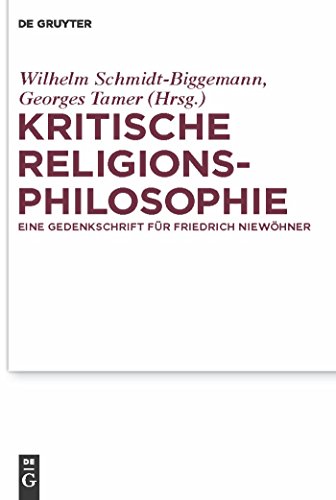 Kritische Religionsphilosophie. Eine Gedenkschrift für Friedrich Niewöhner.