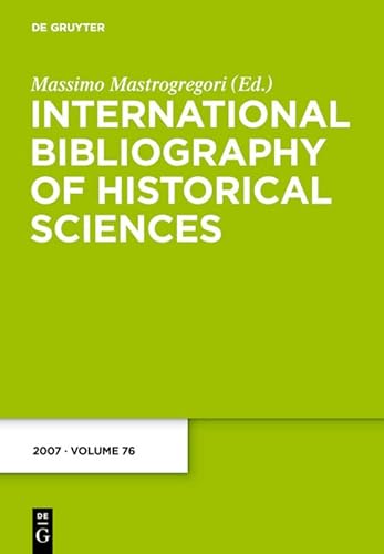 Beispielbild fr International Bibliography of Historical Sciences / 2007 zum Verkauf von Buchpark